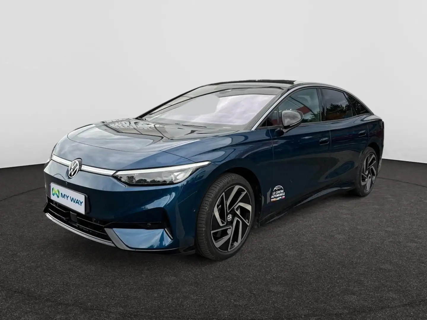 Volkswagen ID.7 Pro 210 kW (286 PS) 77 kWh, 1-speed automatic tran Blauw - 1