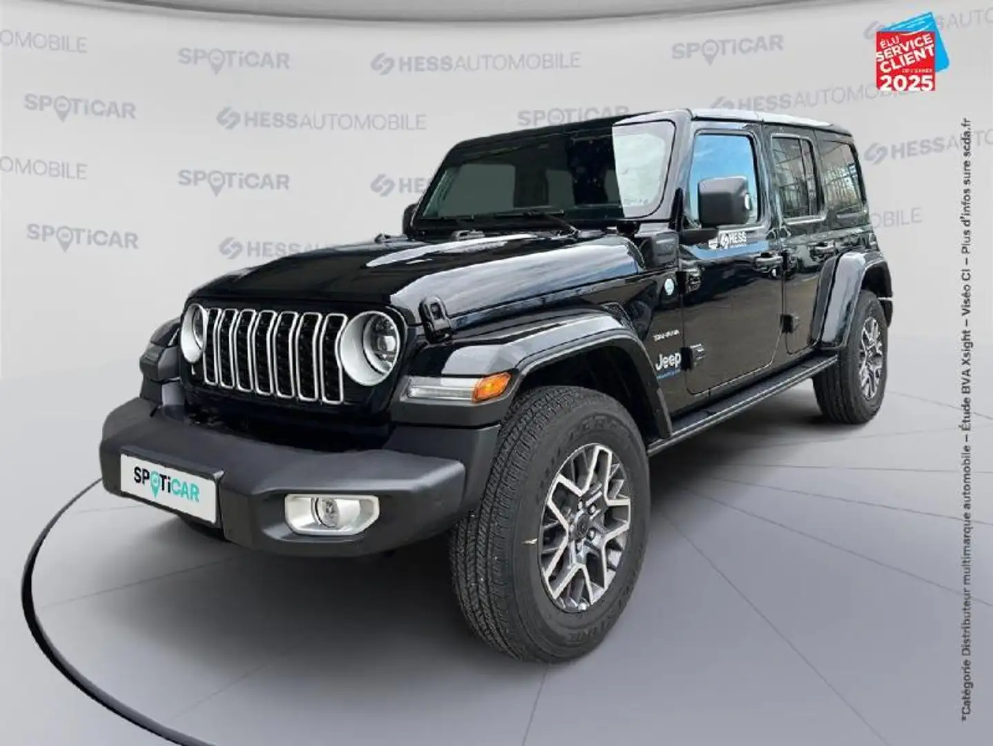 Jeep Wrangler 2.0 T 380ch 4xe Sahara Command Trac Noir - 1