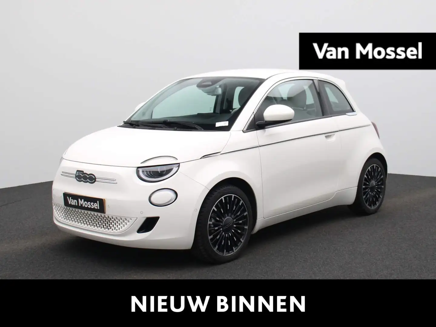 Fiat 500e La Prima 42 kWh | Leder | 17" | Navi | Cam | ECC Blanco - 1