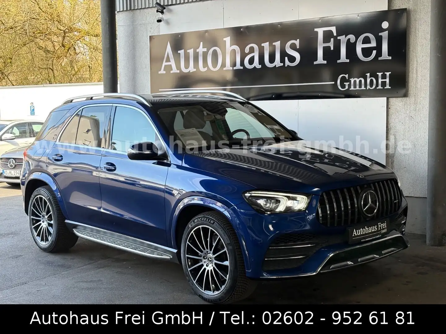 Mercedes-Benz GLE 400 d 4Matic AMG*1.HAND*LED*SITZBELÜFTUNG* Modrá - 1