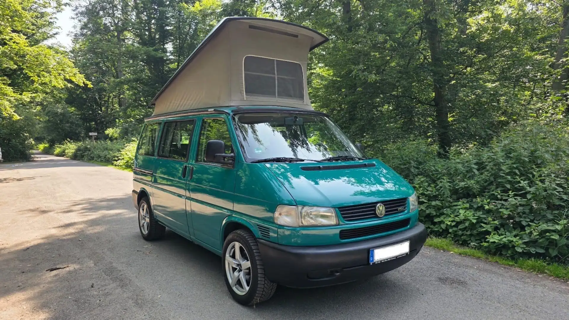 Volkswagen T4 California Coach mit Aufstelldach. Grüne Plakette. Standheiz Vert - 1