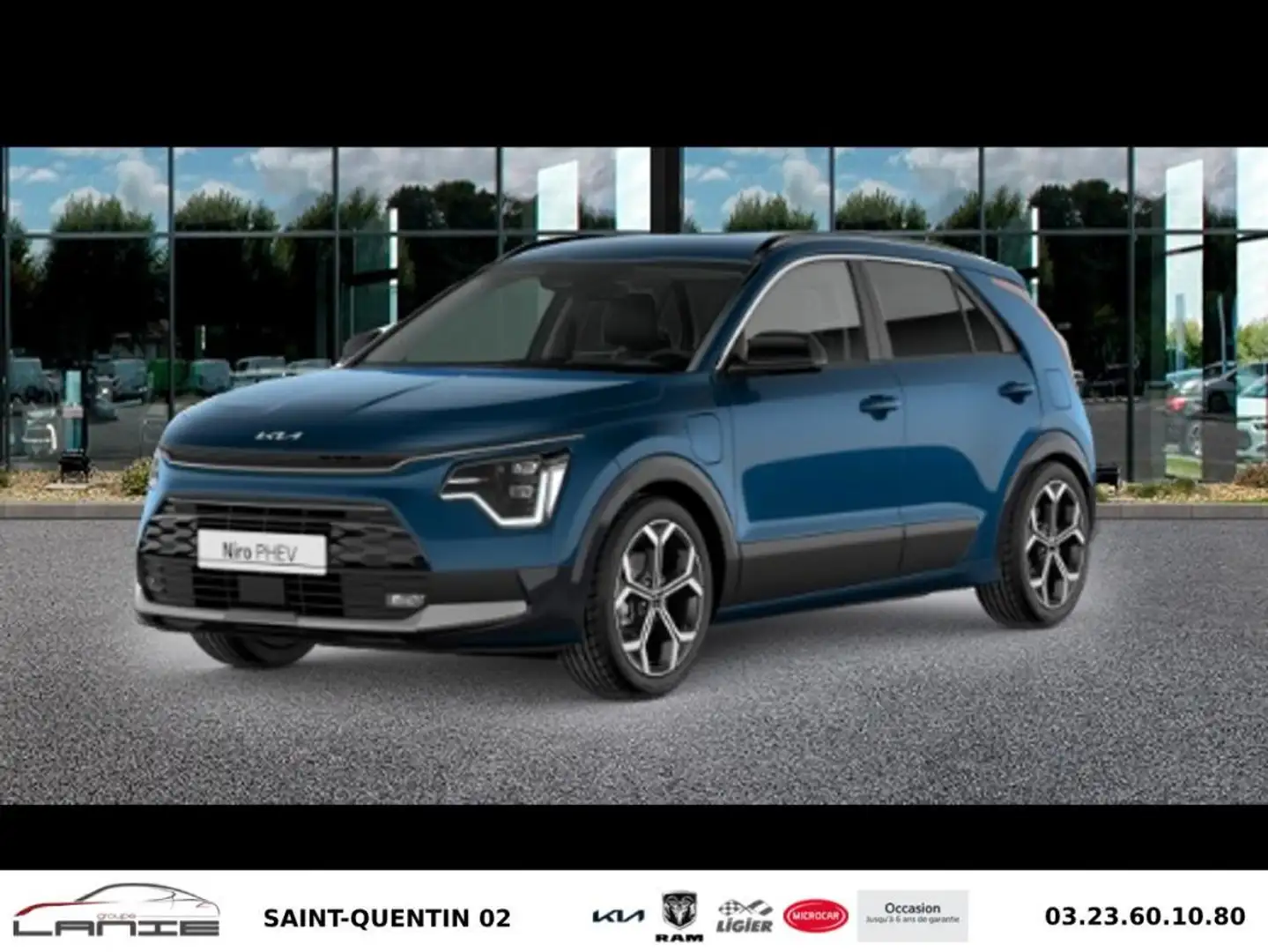 Kia Niro 1.6 GDi 183 ch PHEV DCT6 Premium Bleu - 1