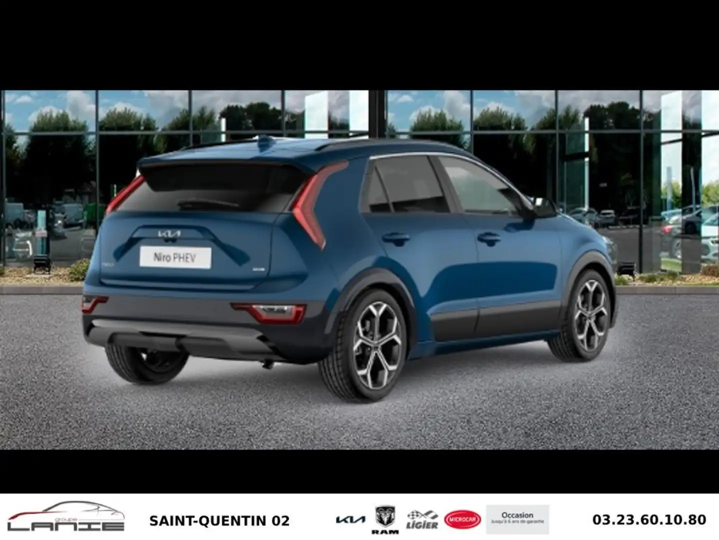 Kia Niro 1.6 GDi 183 ch PHEV DCT6 Premium Bleu - 2