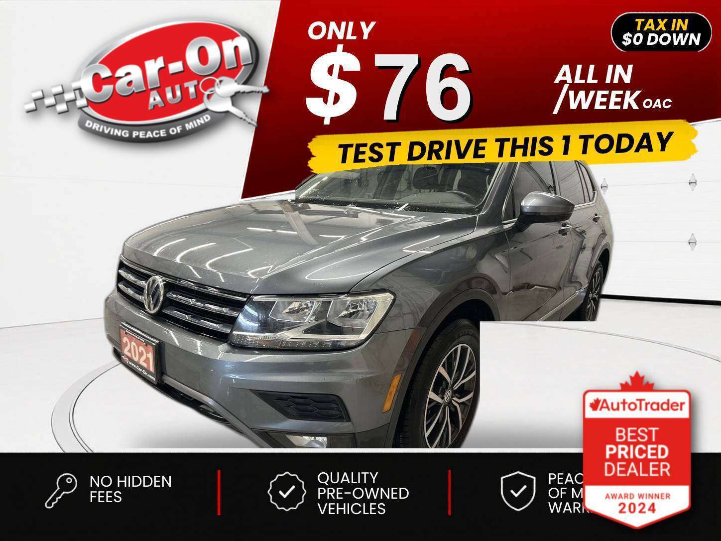 Silver 2021 Volkswagen Tiguan SUV / Crossover Automatic