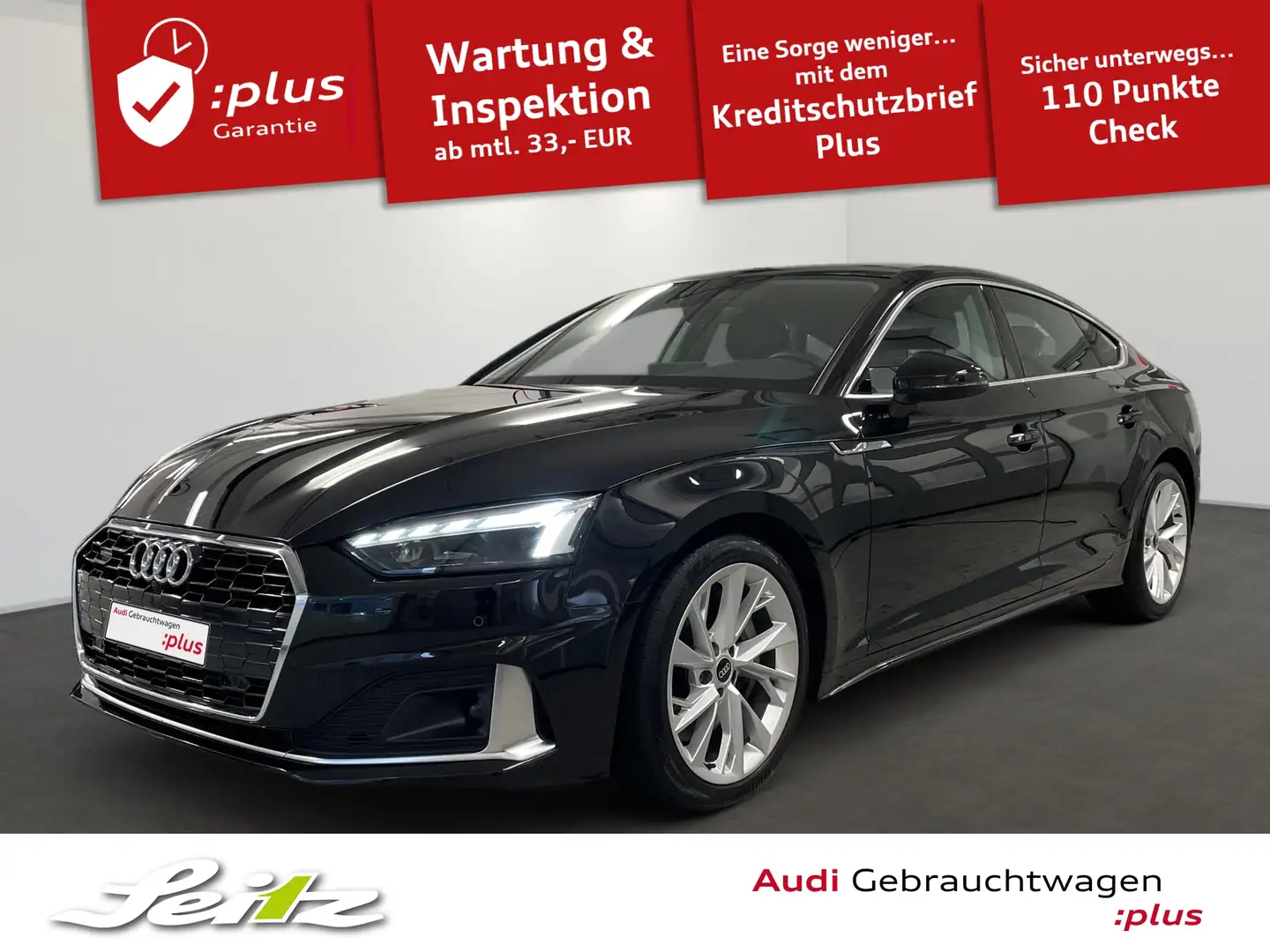 Audi A5 Sportback 50 TDI quattro advanced *PANO*MATRIX*KAM Schwarz - 1