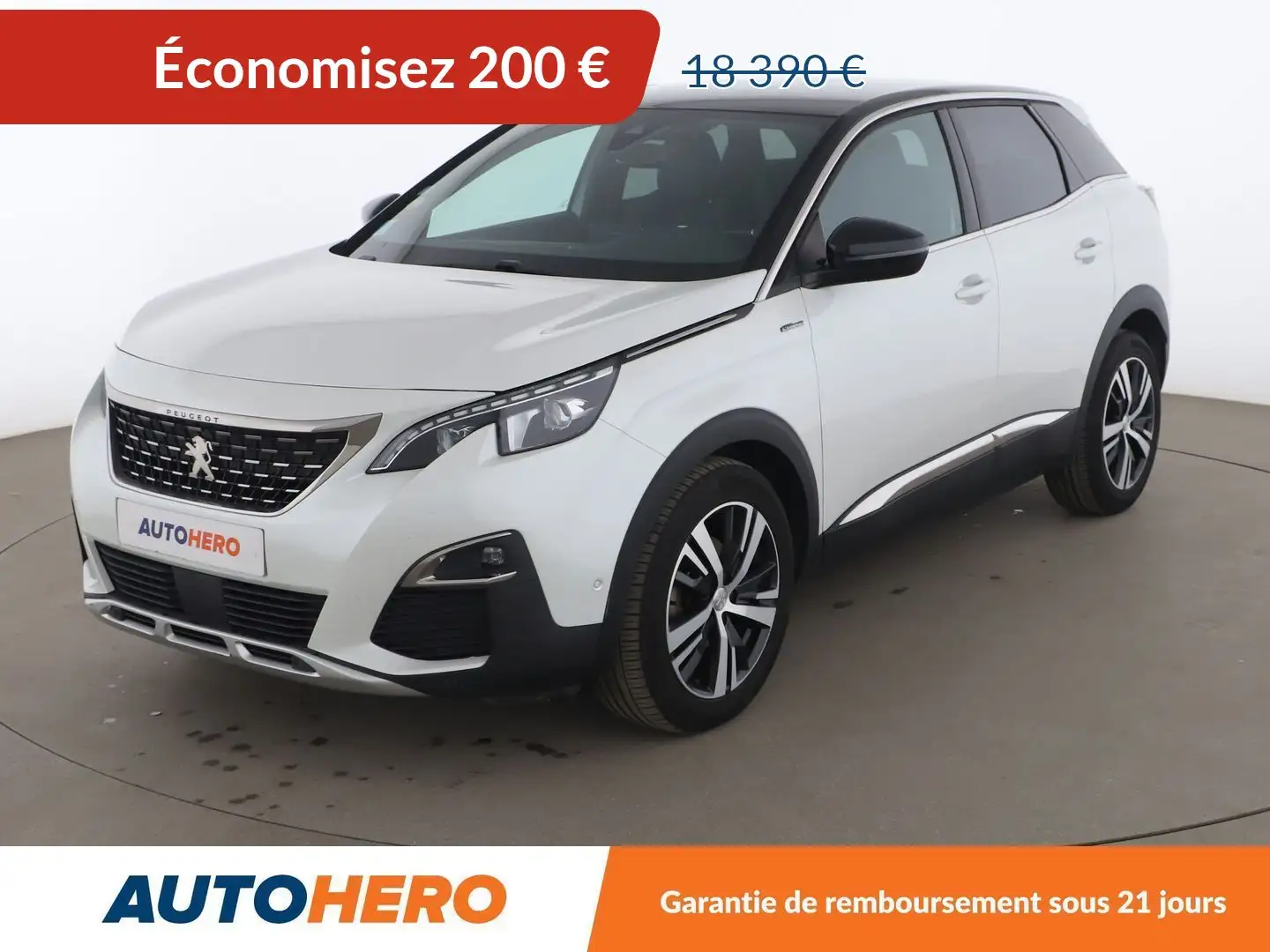 Peugeot 3008 1.6 Blue-HDi GT Line EAT6 Blanc - 1