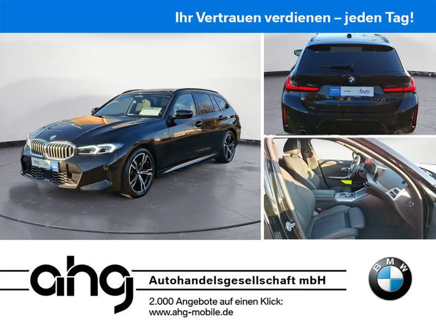 BMW 320 i Touring M Sport Aut. Driving Ass.Prof. HuD Schwarz - 1