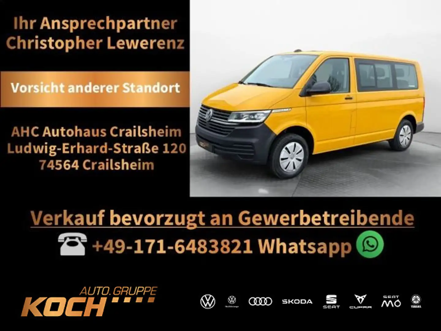 Volkswagen T6.1 Caravelle 2.0 TDI LED Klimaaut. 8 Sitz Giallo - 1