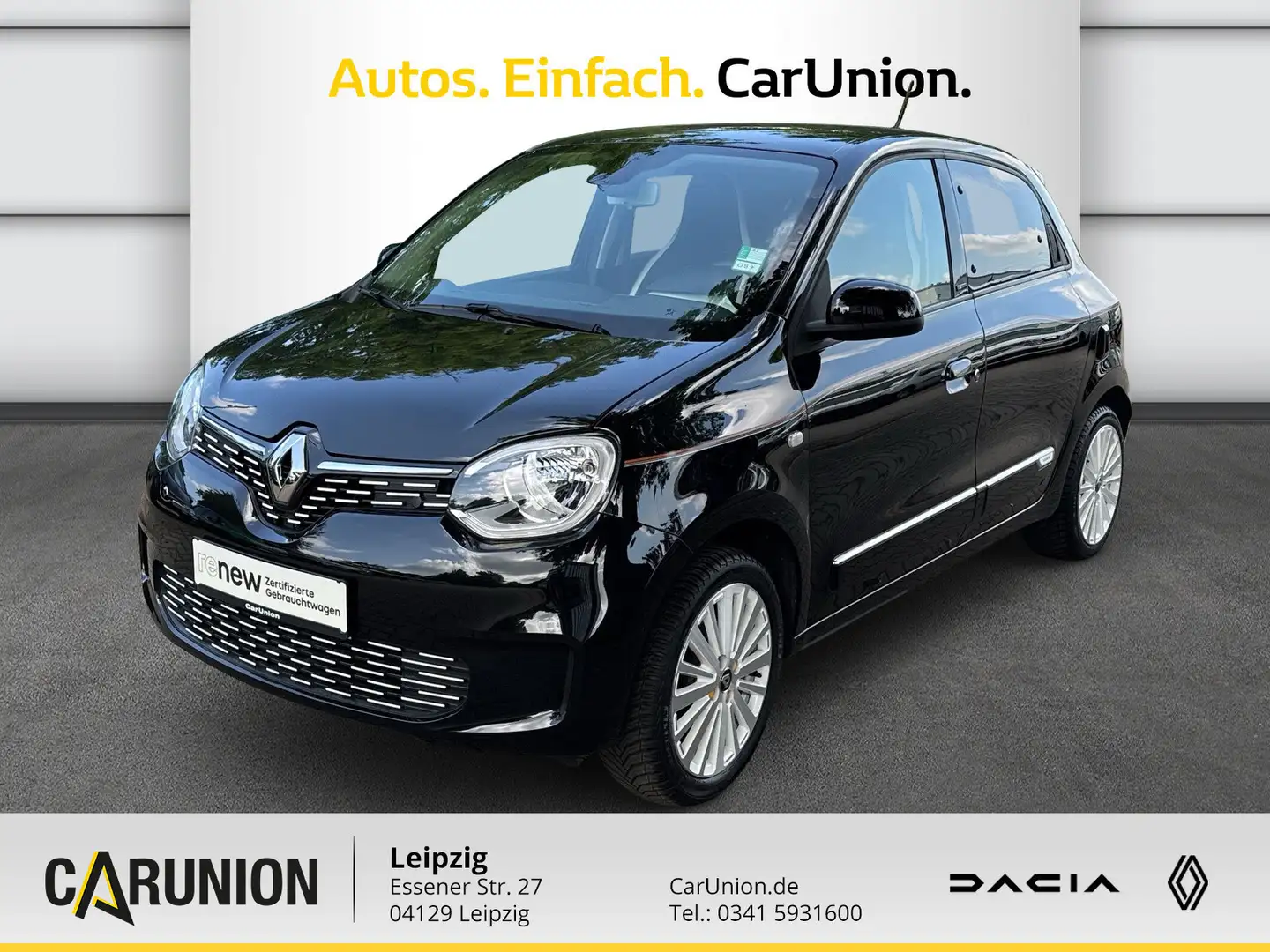 Renault Twingo E-TECH 100% el. VIBES 22KW AC Ladung! Schwarz - 1