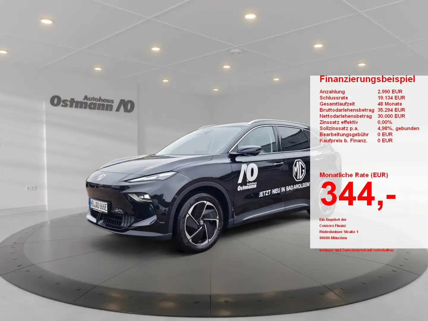 MG MGS5 EV 64kWh Luxury 360° LED PDC STHZ SpurH Zwart - 1