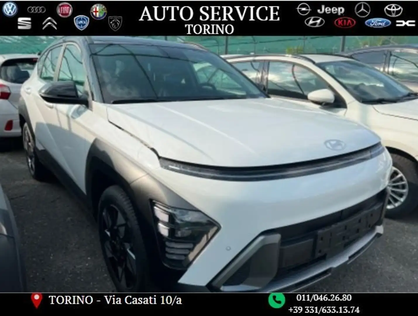 Hyundai KONA Kona 1.6 gdi hev N Line Tech Pack 2wd 141cv dct Bianco - 1