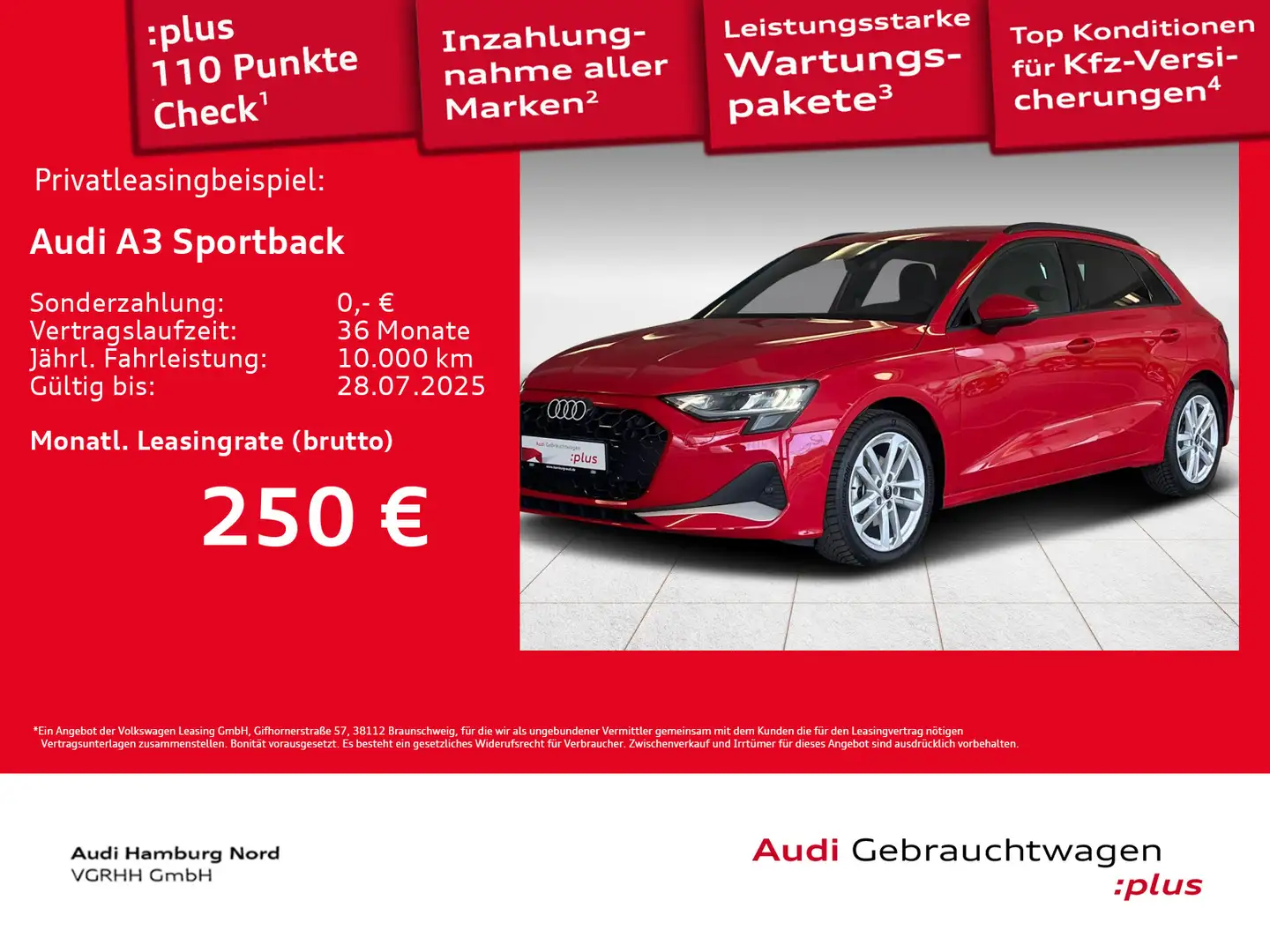 Audi A3 30 TFSI S line S tronic AHK ACC Nav Rot - 1