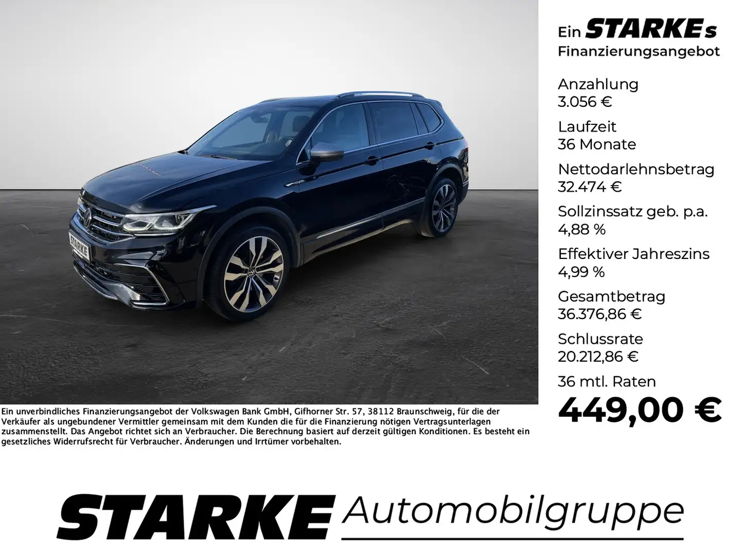 Volkswagen Tiguan Allspace 2.0 TDI DSG 4M 7-Sitzer R-Line Noir - 1