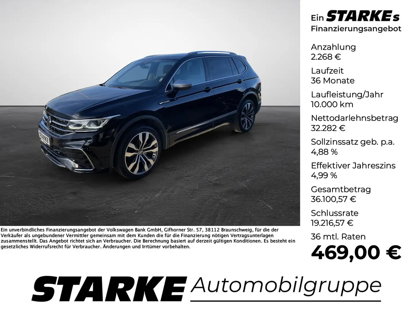 Volkswagen Tiguan Allspace 2.0 TDI DSG 4M 7-Sitzer R-Line Noir - 1