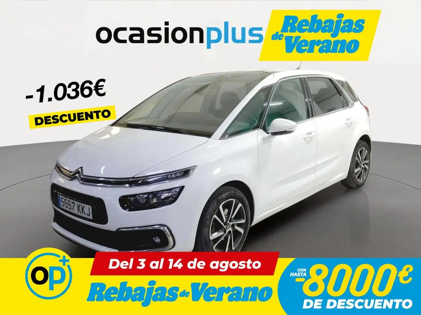 Citroen C4 Picasso 1.6BlueHDI S&S Feel 120 Blanco - 1