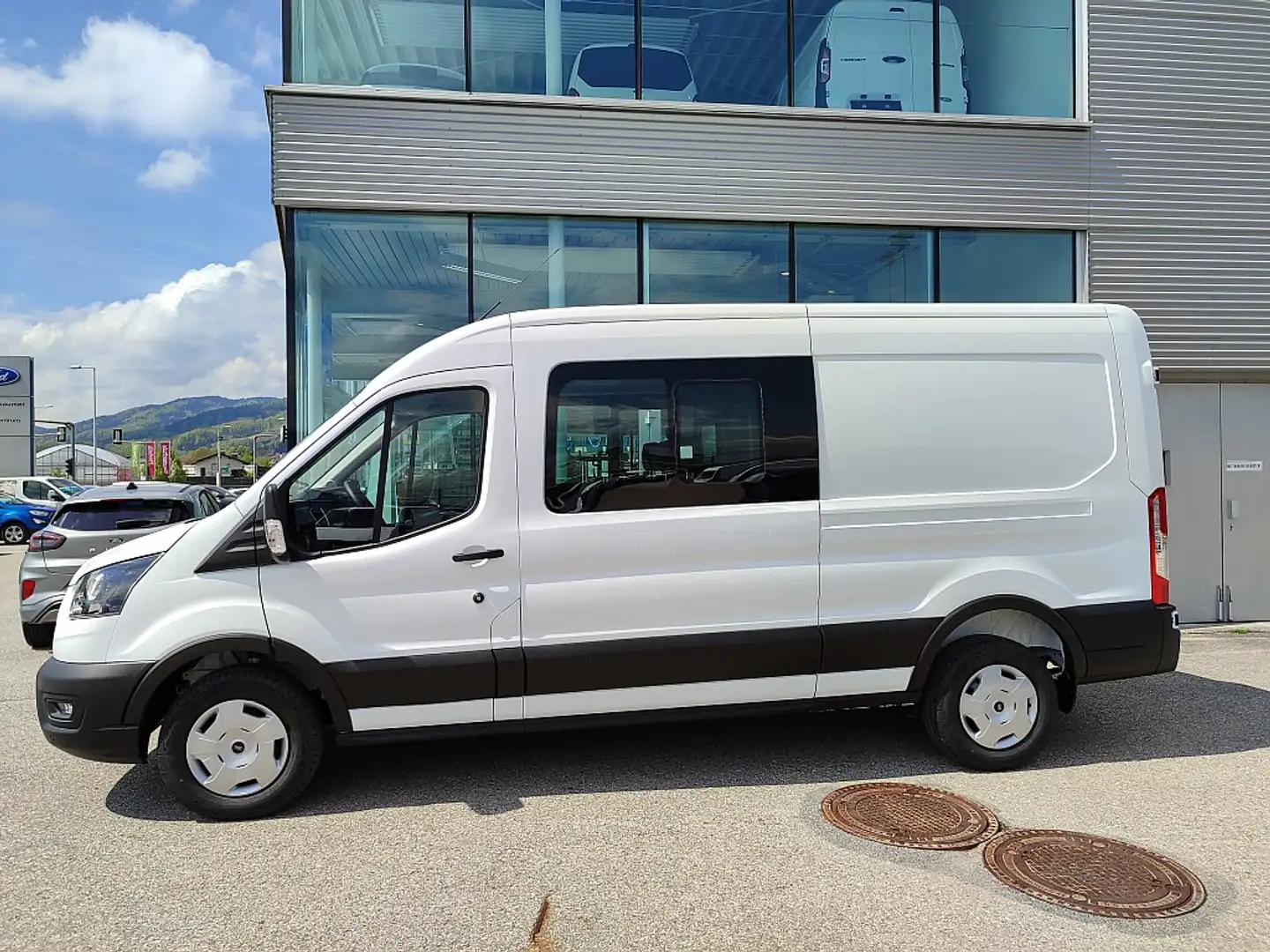 Ford Transit Transit Kasten DoKa 2,0 EcoBlue L3H2 350 Trend Weiß - 2