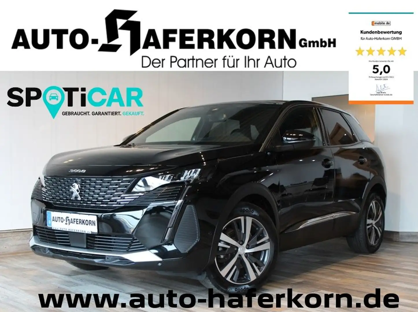 Peugeot 3008 Allure Pack PureTech 130*DAB*LED*SZHZG*360° Schwarz - 1