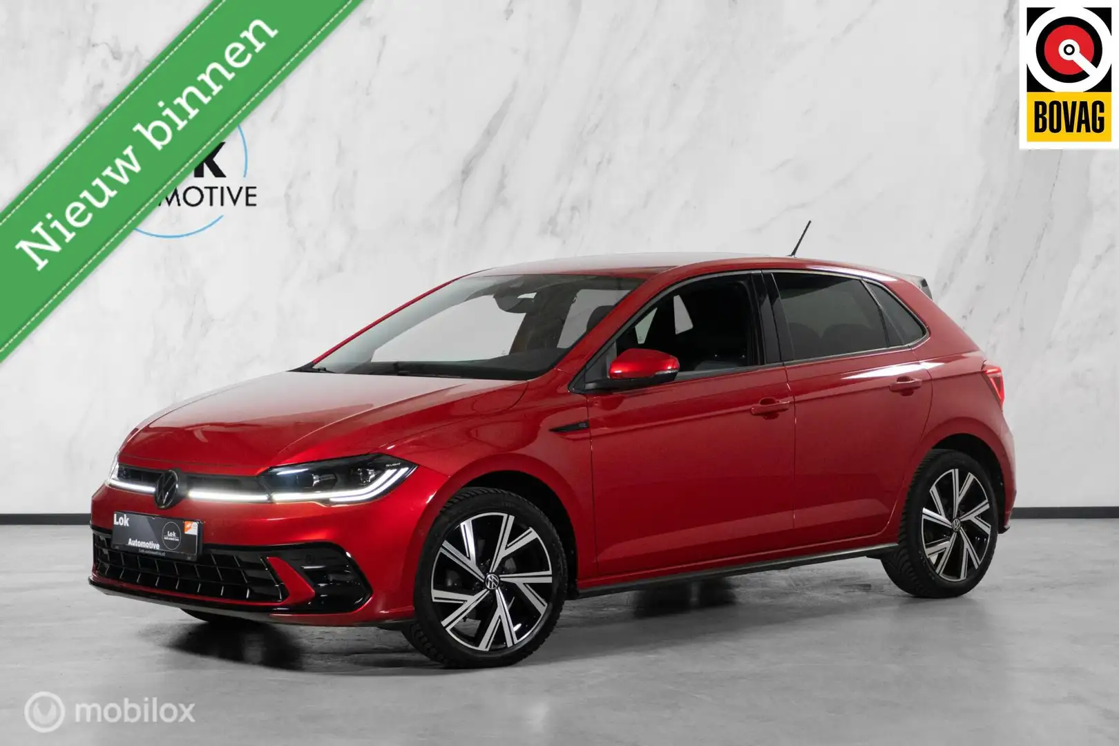 Volkswagen Polo 1.0 TSI R-Line IQLIGHT|BEATS|ACC|CAMERA| Rood - 1