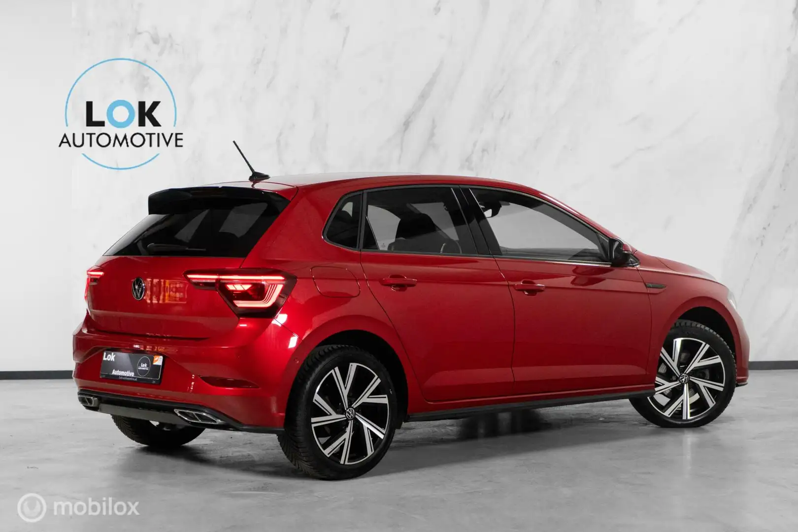 Volkswagen Polo 1.0 TSI R-Line IQLIGHT|BEATS|ACC|CAMERA| Rood - 2