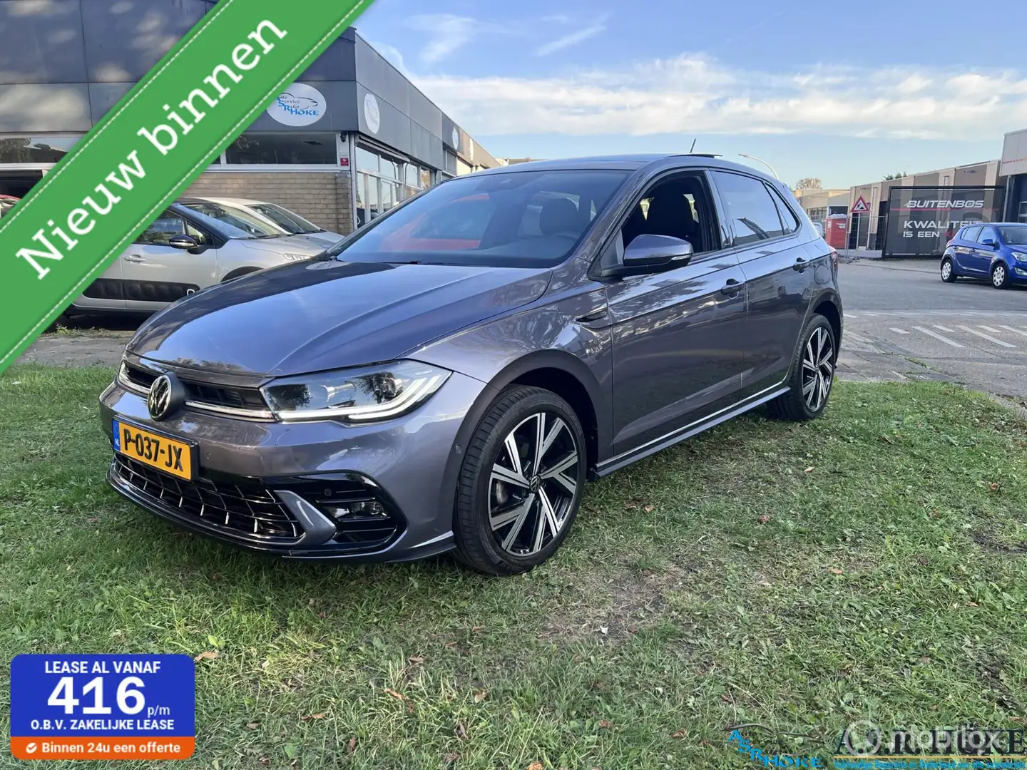 Volkswagen Polo 1.0 TSI R-Line Business Grijs - 1