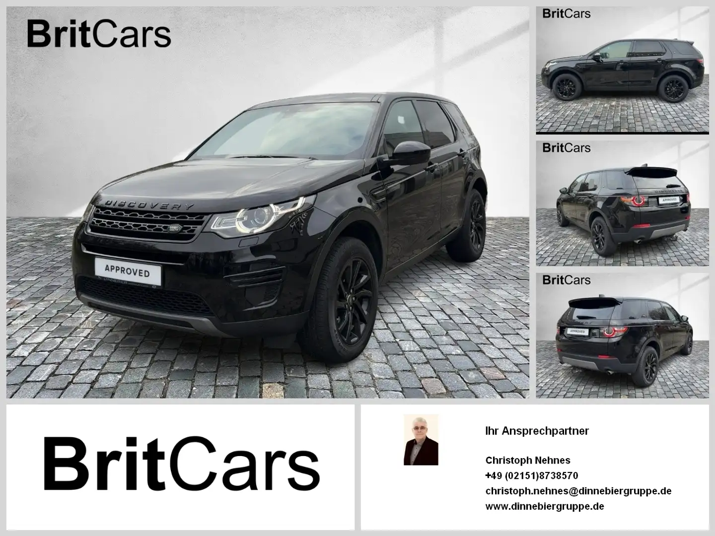Land Rover Discovery Sport 2.0 Diesel TD4 SE Black Edition Noir - 1