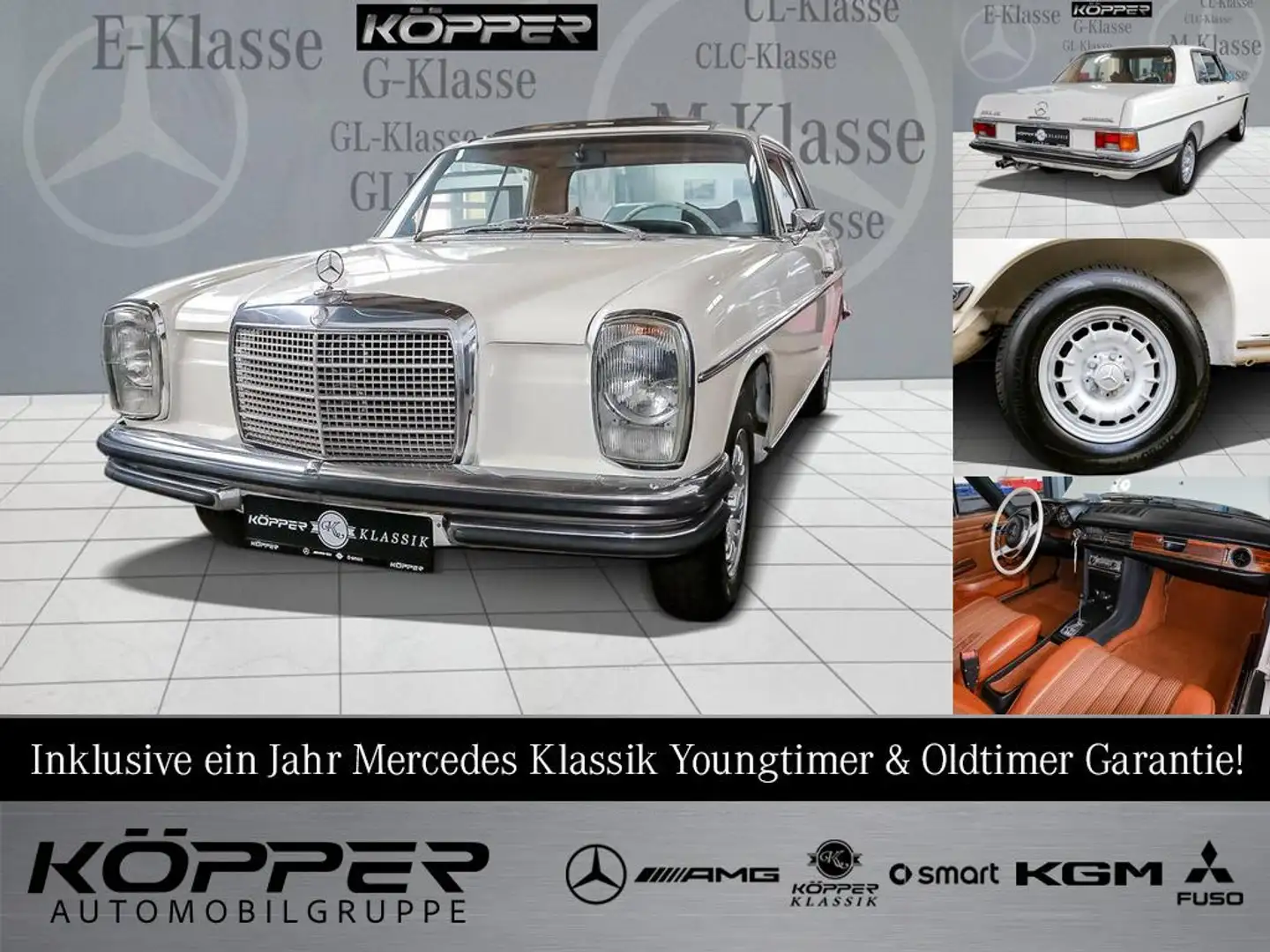 Mercedes-Benz 250 CE Coupé Automatik OLDTIMER SHD Leder Radio Blanc - 1