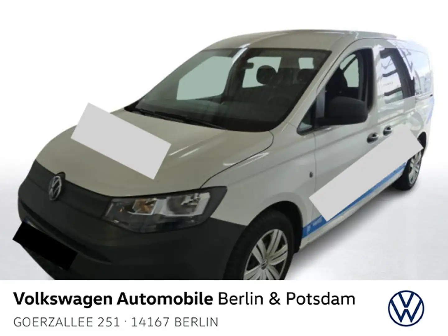 Volkswagen Caddy Kombi 2.0 TDI Klima Navi Stdhz 5 Sitz Weiß - 1