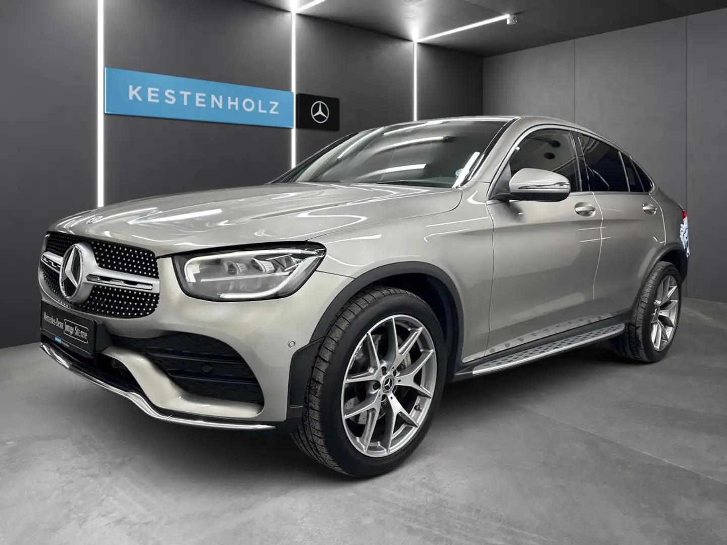 Mercedes-Benz GLC 300 d Cp. 4M AMG Stdhzg LED Kamera Klimaautom Silber - 2