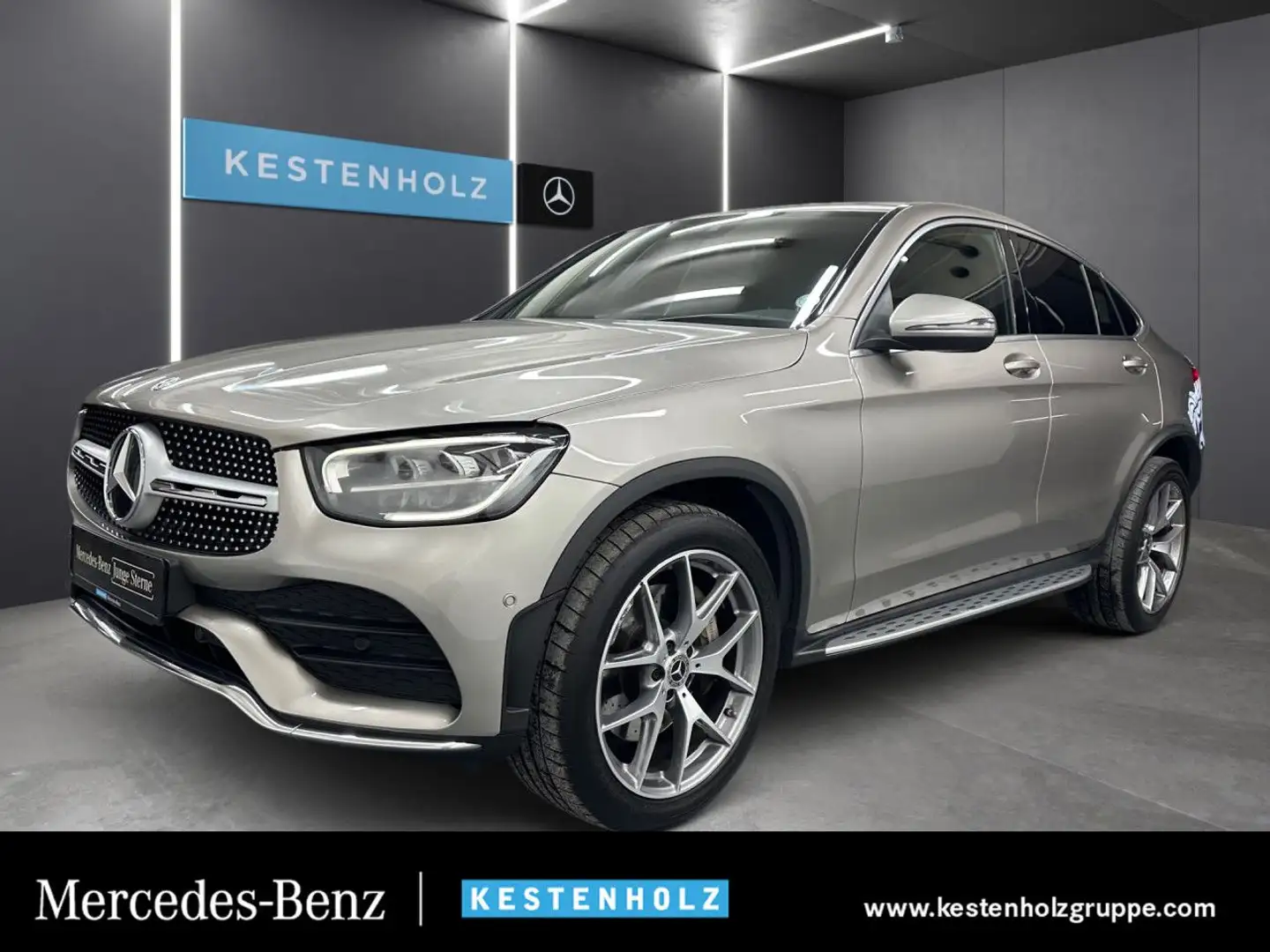 Mercedes-Benz GLC 300 d Cp. 4M AMG Stdhzg LED Kamera Klimaautom Silber - 1