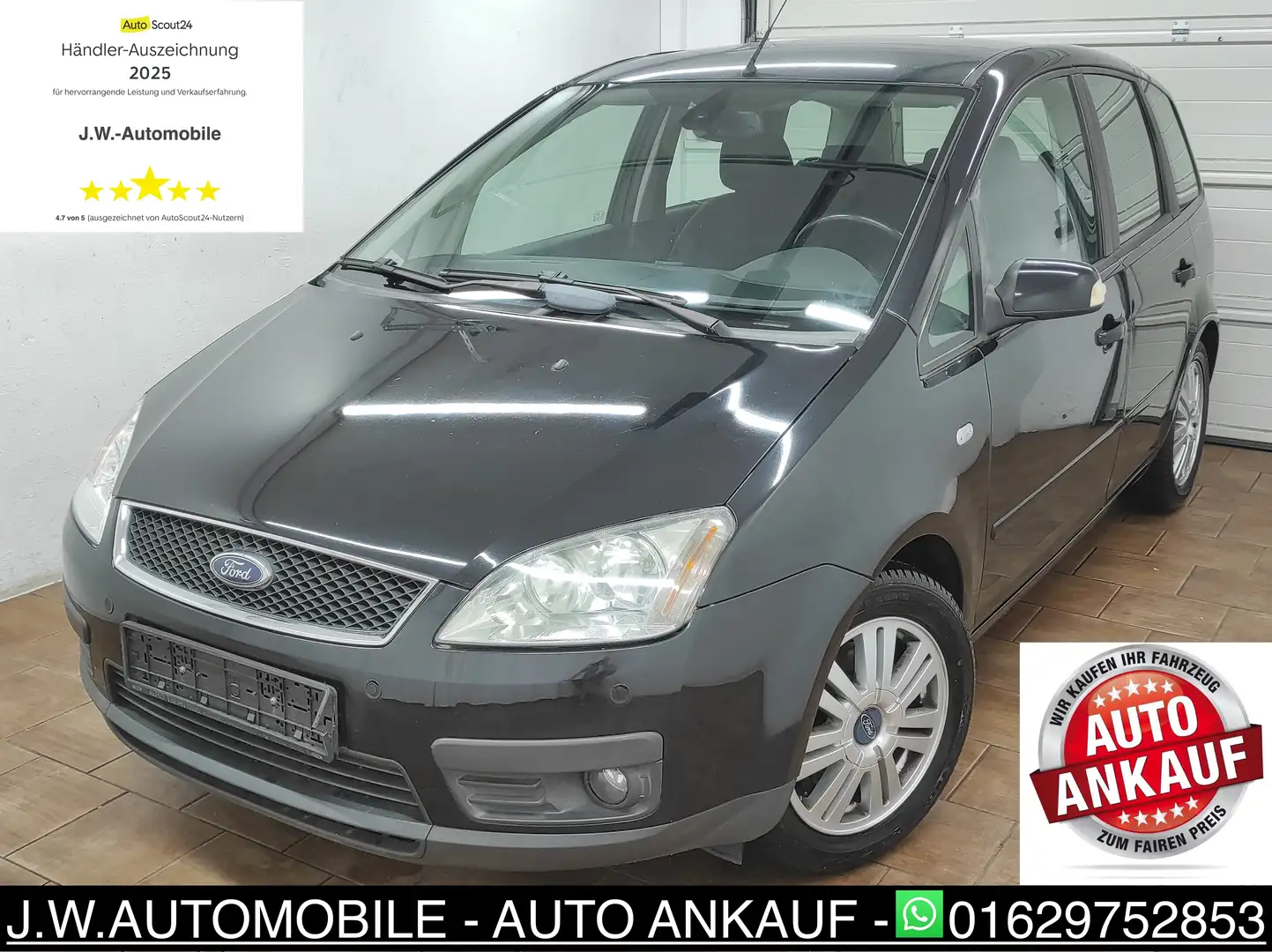 Ford Focus C-Max 1.7 TDCI KLIMAA TEMP BC AHK PDCv+h SHZ ALLWETTER Schwarz - 1