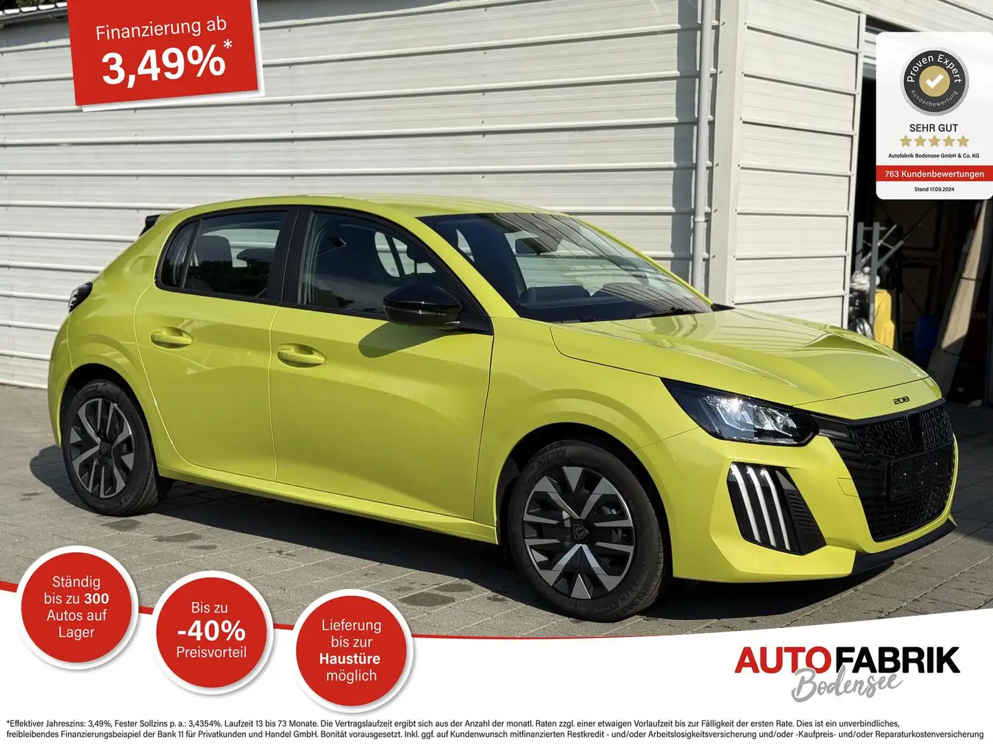Peugeot 208 Active PureTech 75 SHZ*PDC*Klima*LED* Jaune - 1