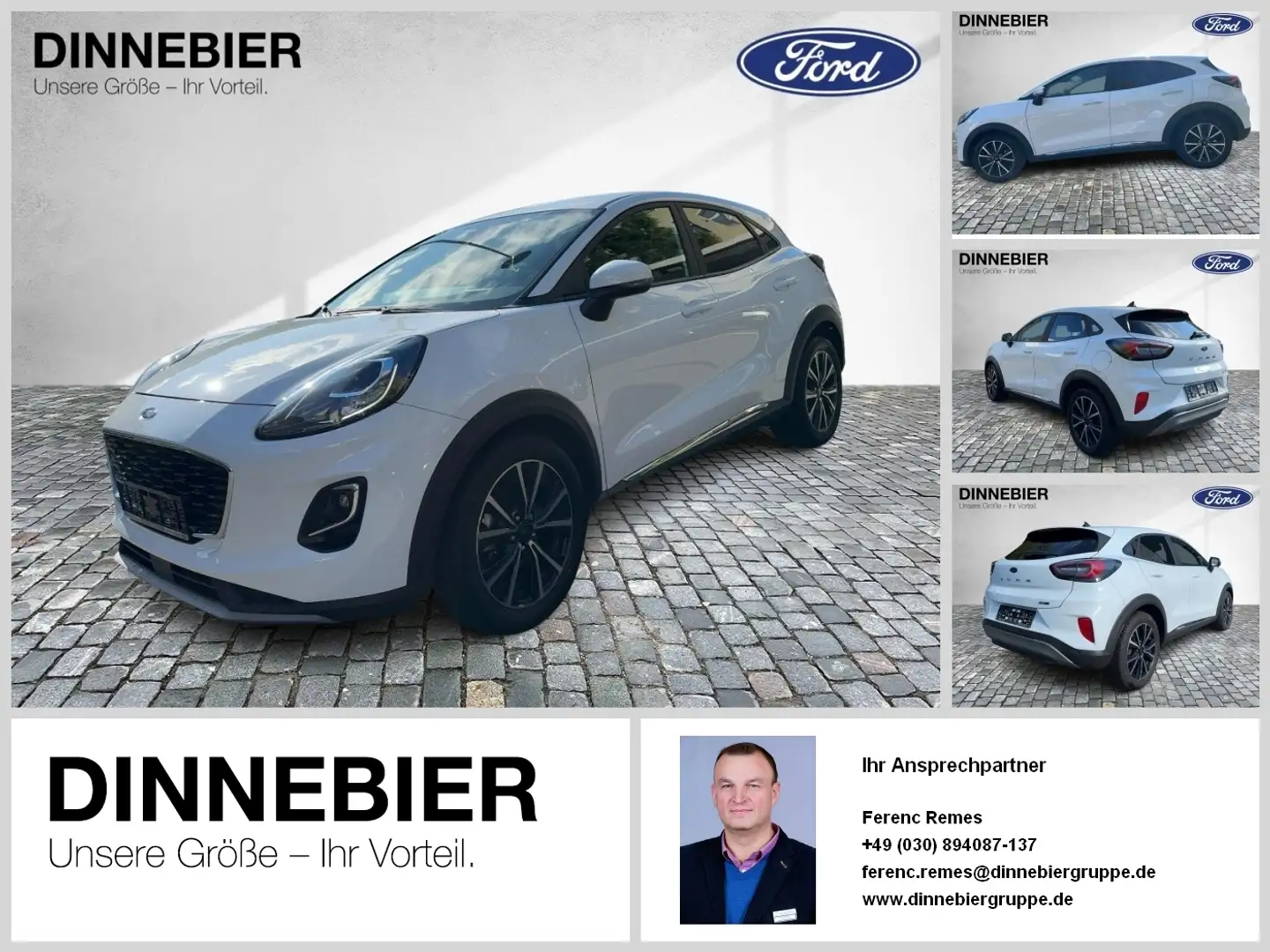 Ford Puma Titanium Design LED+PDC+Winterpaket Weiß - 1