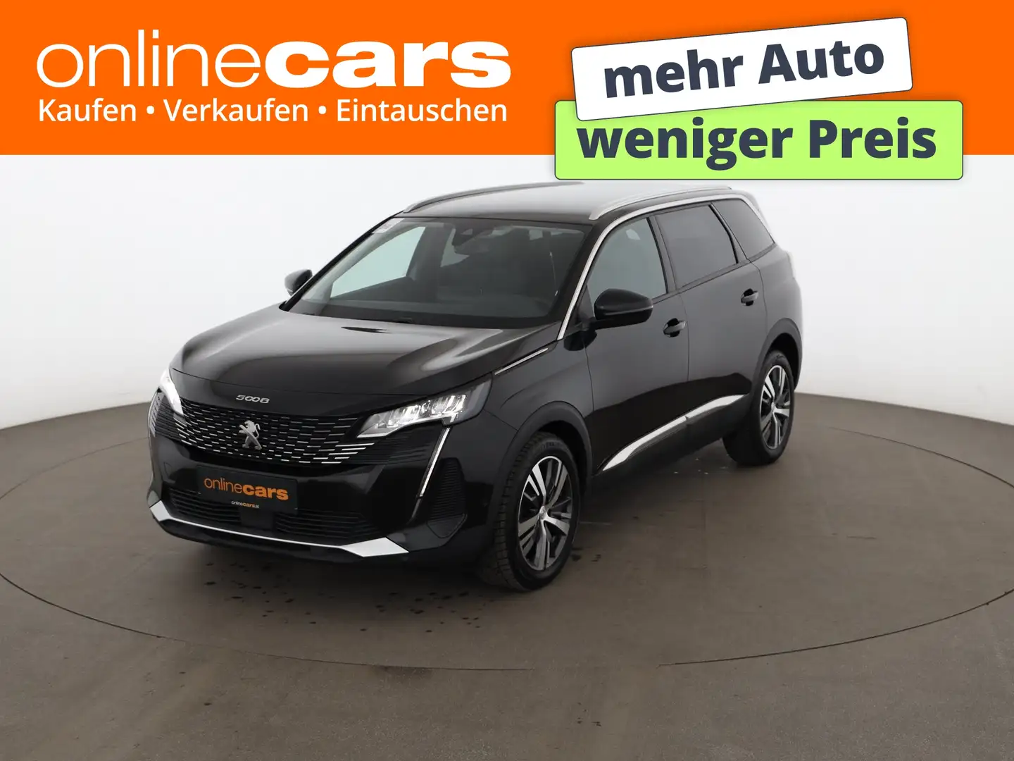 Peugeot 5008 1.5 BlueHDi 130 Allure LED NAVI R-CAM TEMP Schwarz - 1
