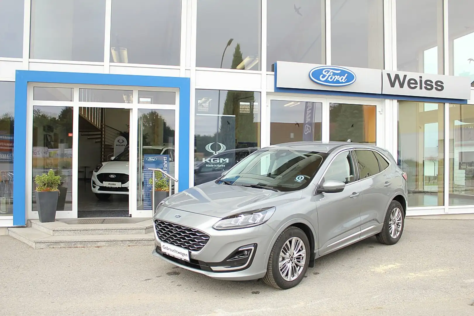 Ford Kuga 2,0 EcoBlue Hybrid Vignale Silber - 1