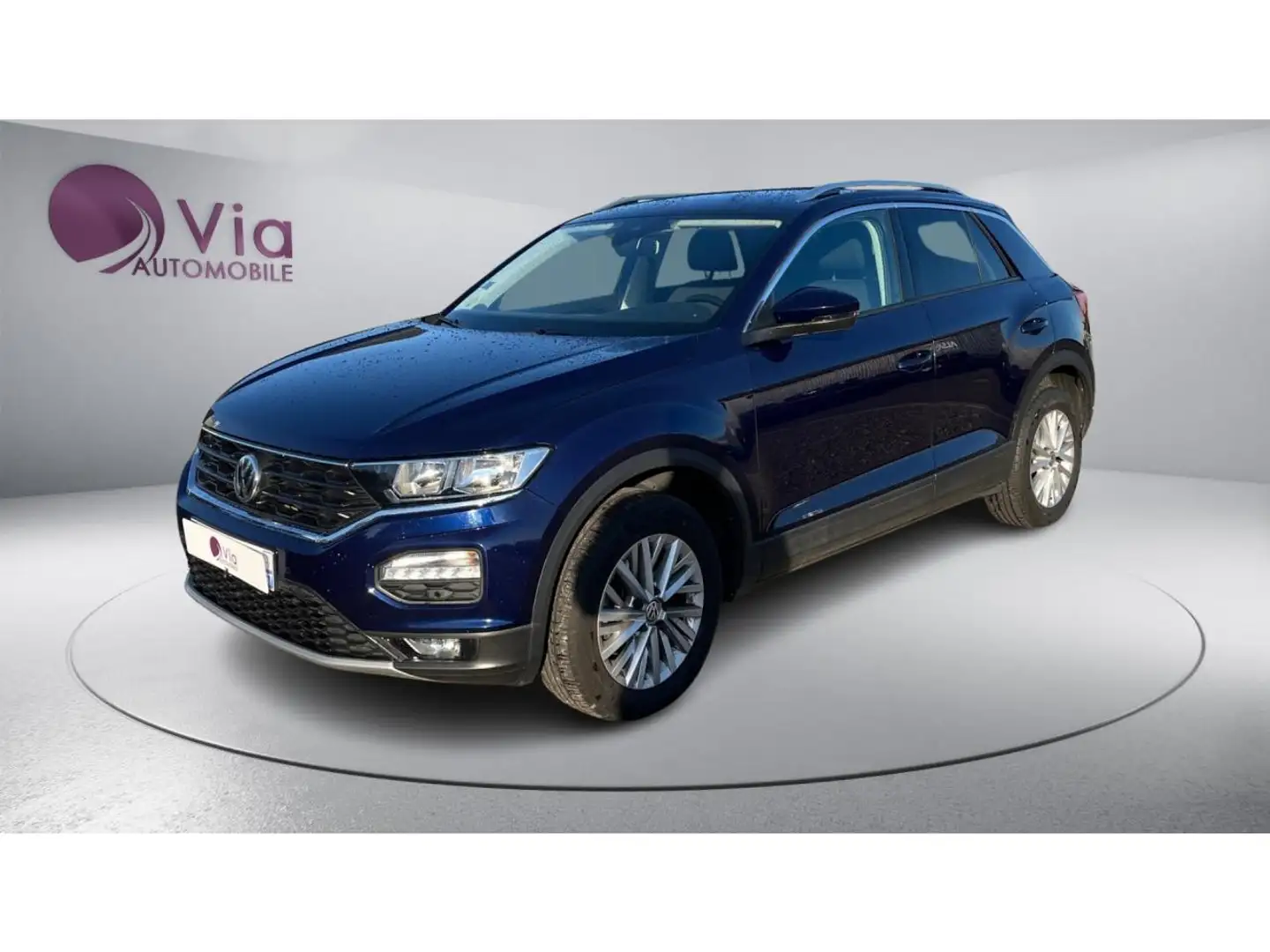 Volkswagen T-Roc 1.5 TDI 115 Lounge BVM6 - CAMERA DE RECUL / RADAR AV-AR Bleu - 1