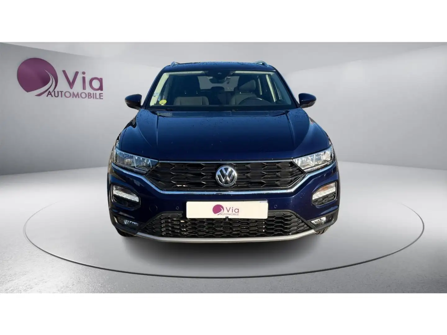 Volkswagen T-Roc 1.5 TDI 115 Lounge BVM6 - CAMERA DE RECUL / RADAR AV-AR Bleu - 2