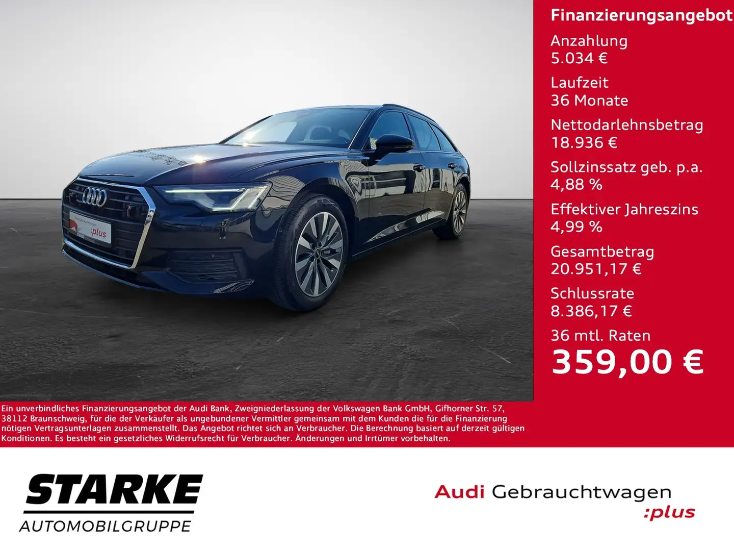 Audi A6 Avant 40 TDI S tronic NaviPlus Matrix Leder ACC... Schwarz - 1
