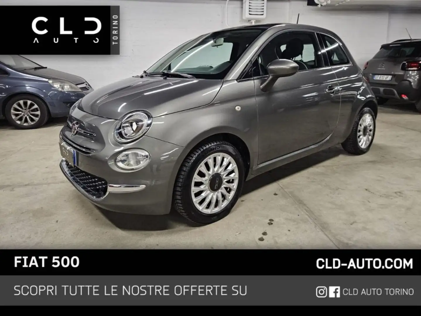 Fiat 500 1.2 Lounge Grigio - 1