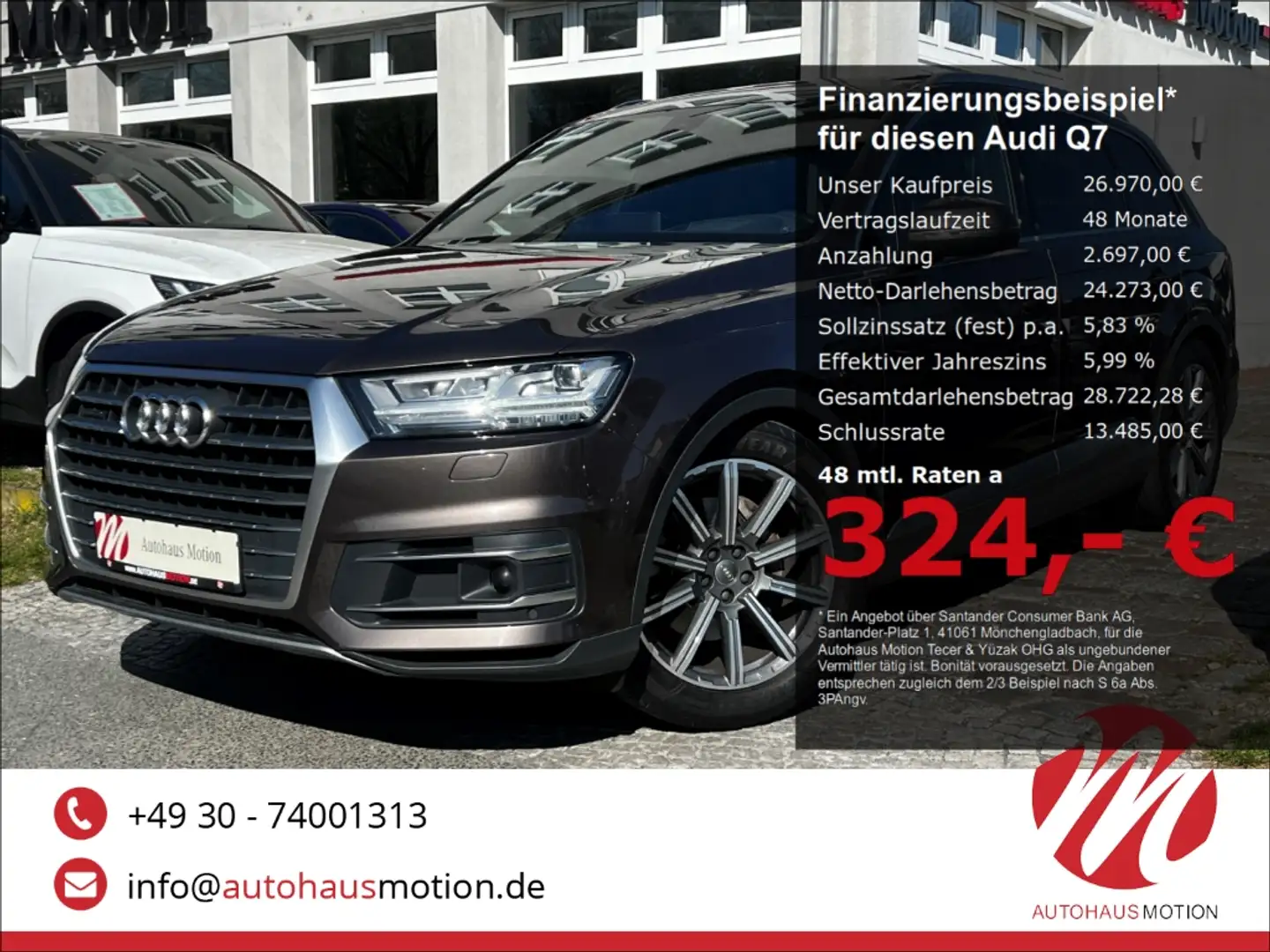 Audi Q7 3.0 TDI quattro LED HUD PANO KAMERA ACC LUFT Brown - 1