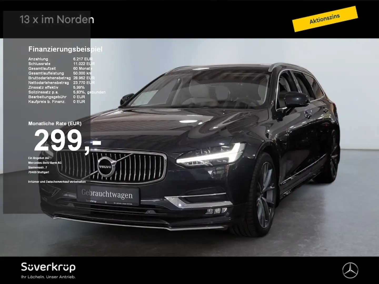 Volvo V90 Kombi Inscription AWD SPUR AHK STANDH MEMO Grau - 1