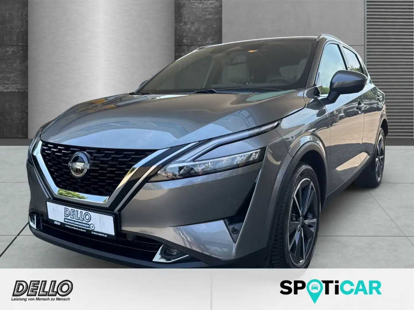 Nissan Qashqai Tekna MHEV 1.3 DIG-T Design-Paket HUD Panorama Nav Grigio - 1