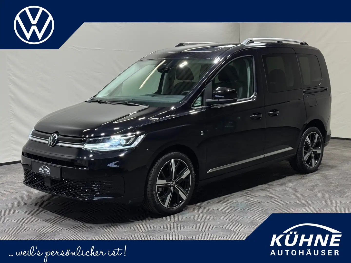 Volkswagen Caddy Style 2.0 TDI DSG | LED NAVI AHK PANO ACC Schwarz - 1