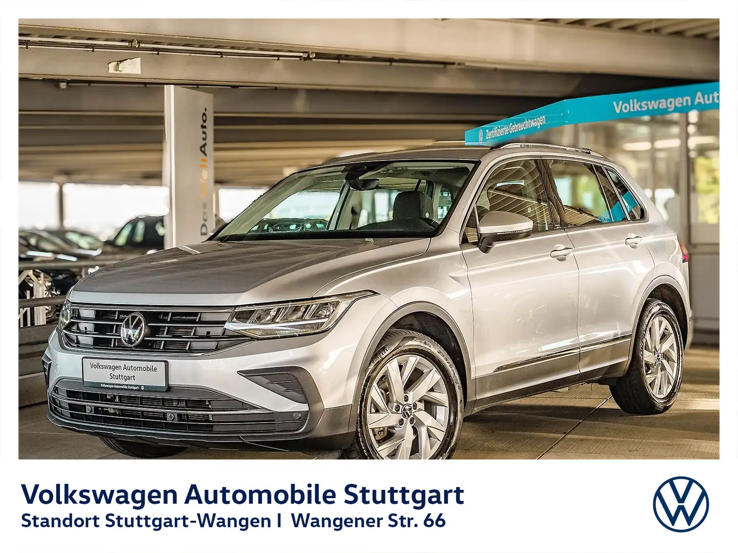 Volkswagen Tiguan Life 2.0 TSI DSG Navi LED AHK ACC SHZ PDC Silber - 2