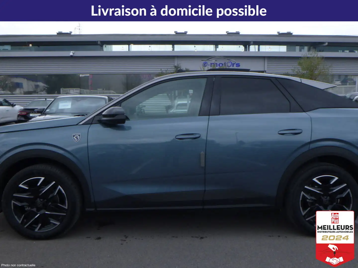 Peugeot 3008 Hybrid 145 e-DCS6 Allure +Pack Panoramic Navigatio Bleu - 2