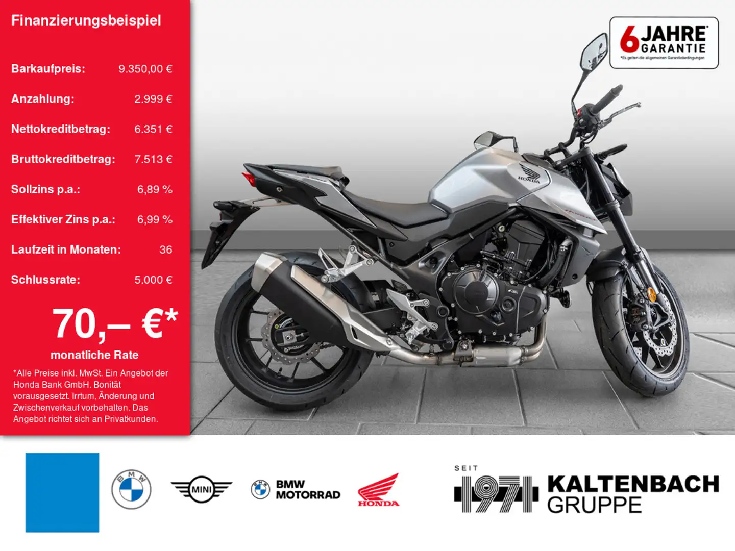 Honda CB 750 Hornet LED SCHEINWERFER Argent - 1