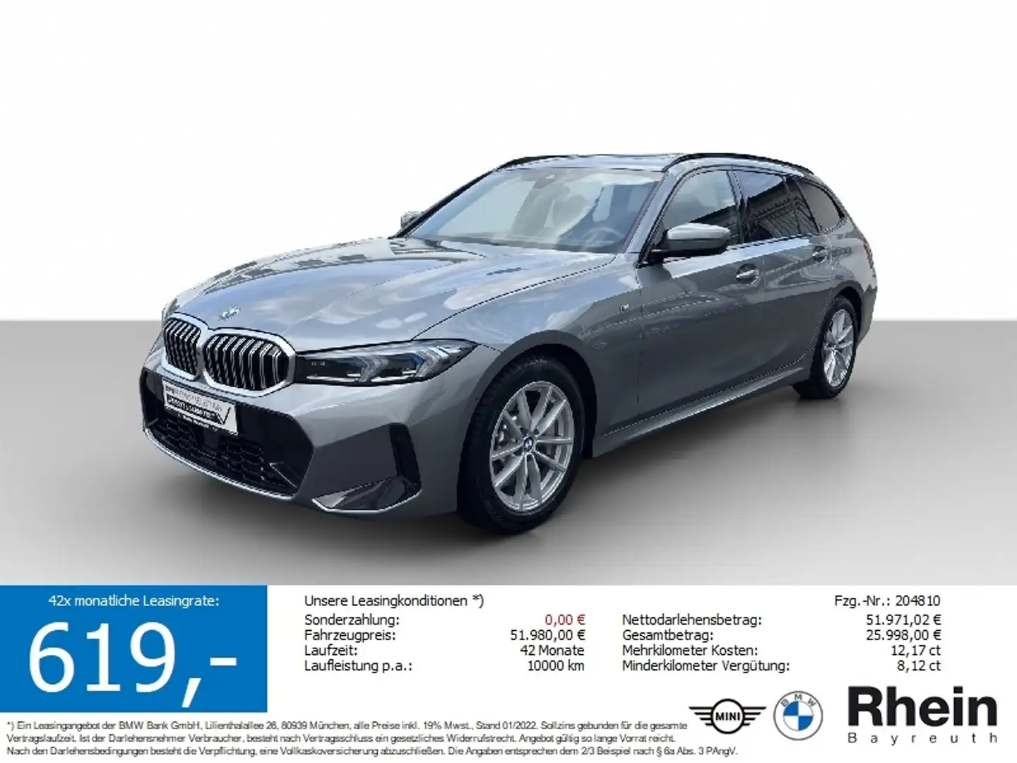BMW 330 d xDrive Touring M Sportpaket TOP AUSSTATTUNG TOP Grau - 1
