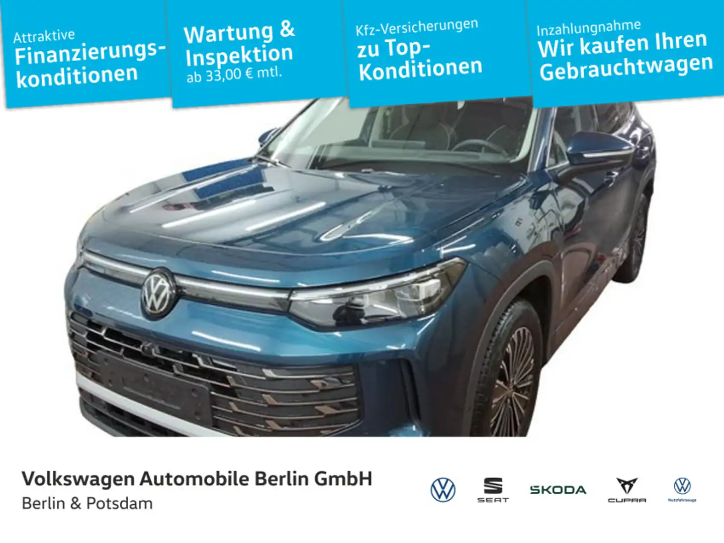 Volkswagen Tayron 1.5 TSI DSG eHybrid Eleg Navi Kamera AHK Blau - 1