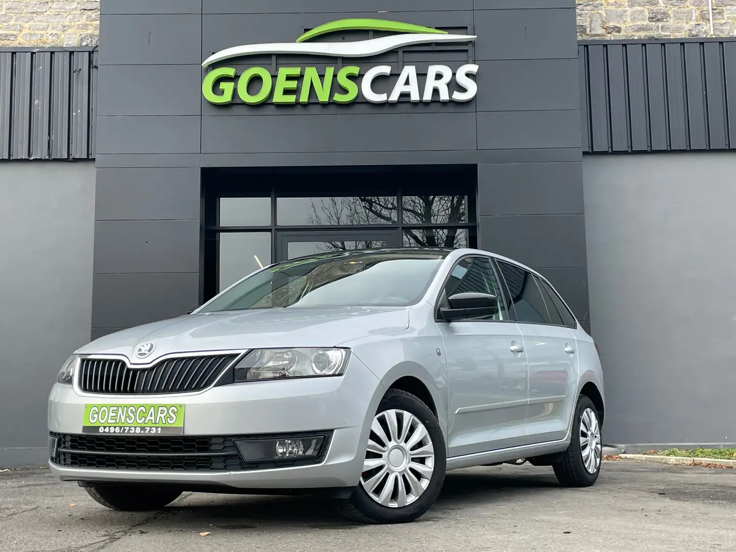 Skoda Rapid/Spaceback Rapid 1.6TDI, Clim digitale, Toit pano, GARANTIE ! Argent - 1