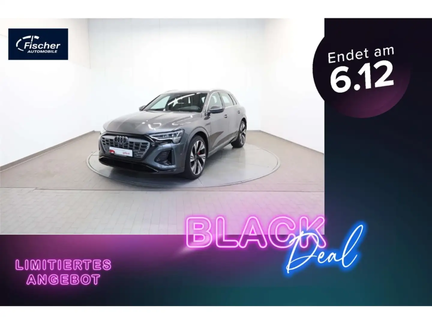 Audi Q8 e-tron 55 quattro S line Matrix/22''/360/HUD Grau - 1