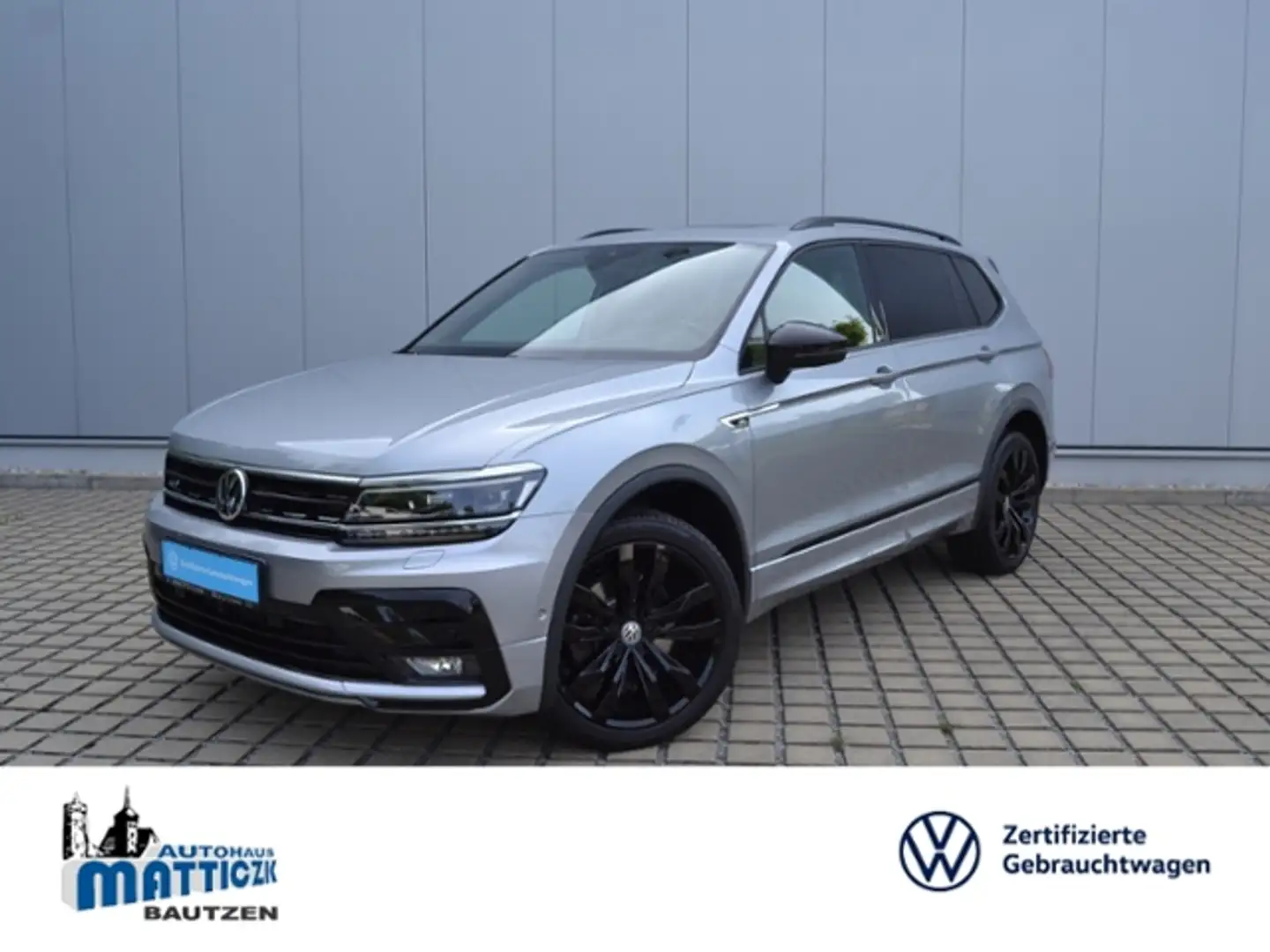 Volkswagen Tiguan Allspace 2.0 TDI 240 PS 4M DSG VOLL R-Line BLACK-STYLE/AHK Silber - 1